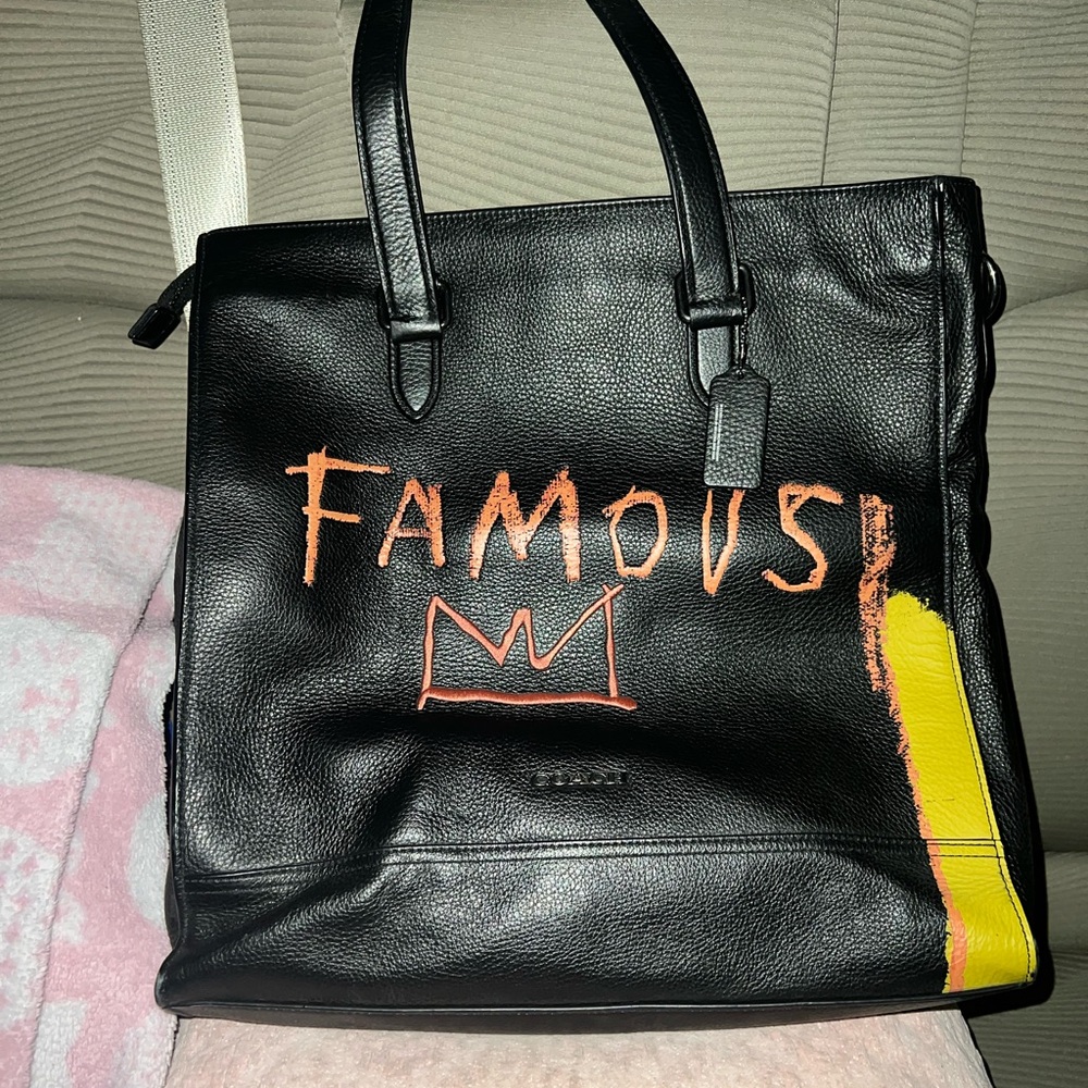 Coach X Jean Michel Basquiat Graham Structured Tote Bag - Picture 3 of 14